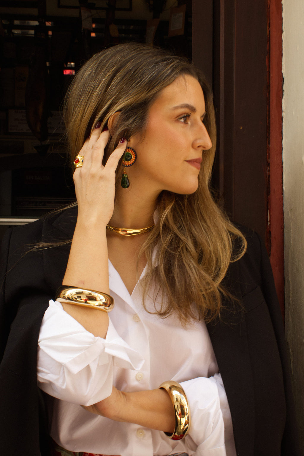 Farolillo Verde Earrings