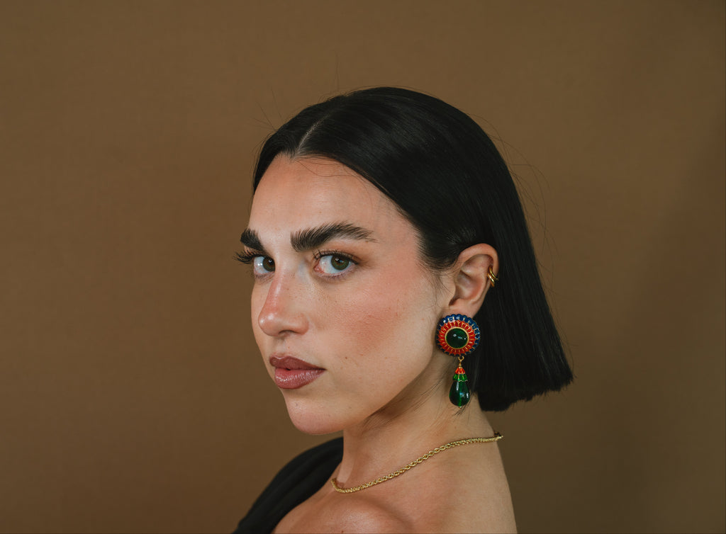 Farolillo Verde Earrings