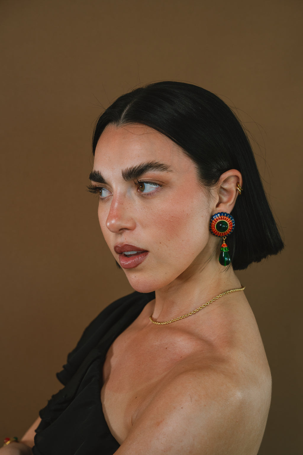 Farolillo Verde Earrings